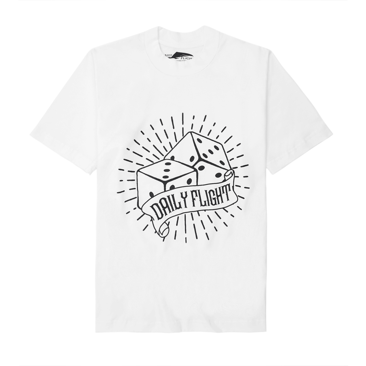 "DICE GAME" TEE IN WHITE