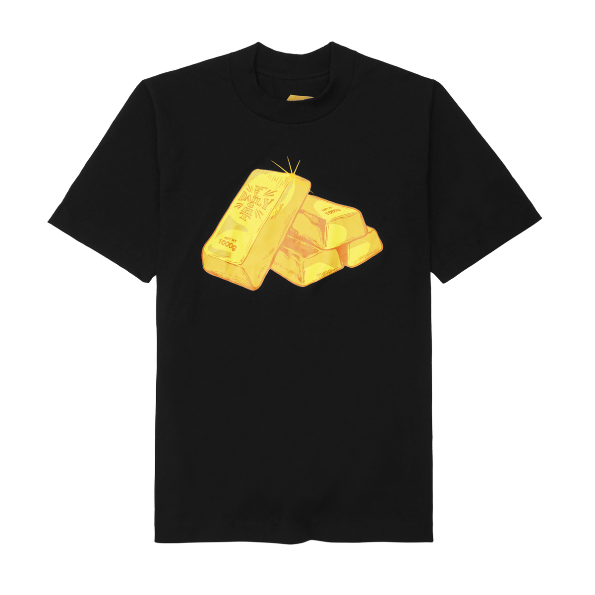 "GOLD BAR" TEE IN ANTHRACITE