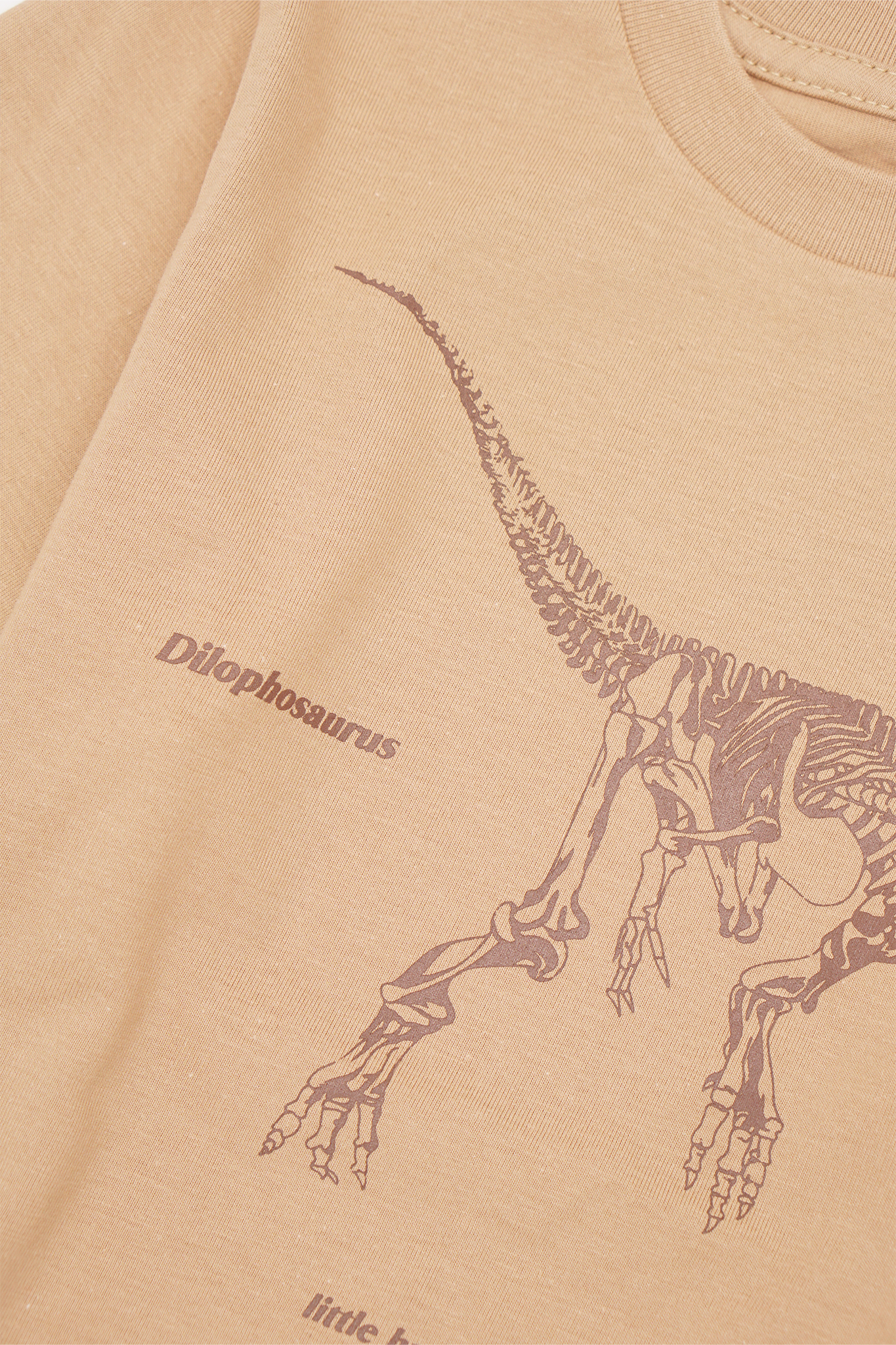 "DILOPHOSAURUS" LITTLE HUMAN™ TEE IN WHEAT