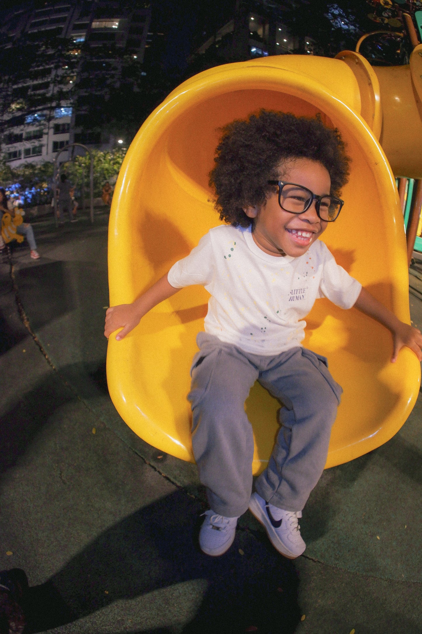 "PAINT SPLAT" LITTLE HUMAN™ TEE IN WHITE