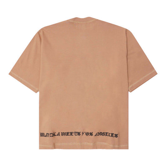 “IMMACULATE” TEE IN WHEAT