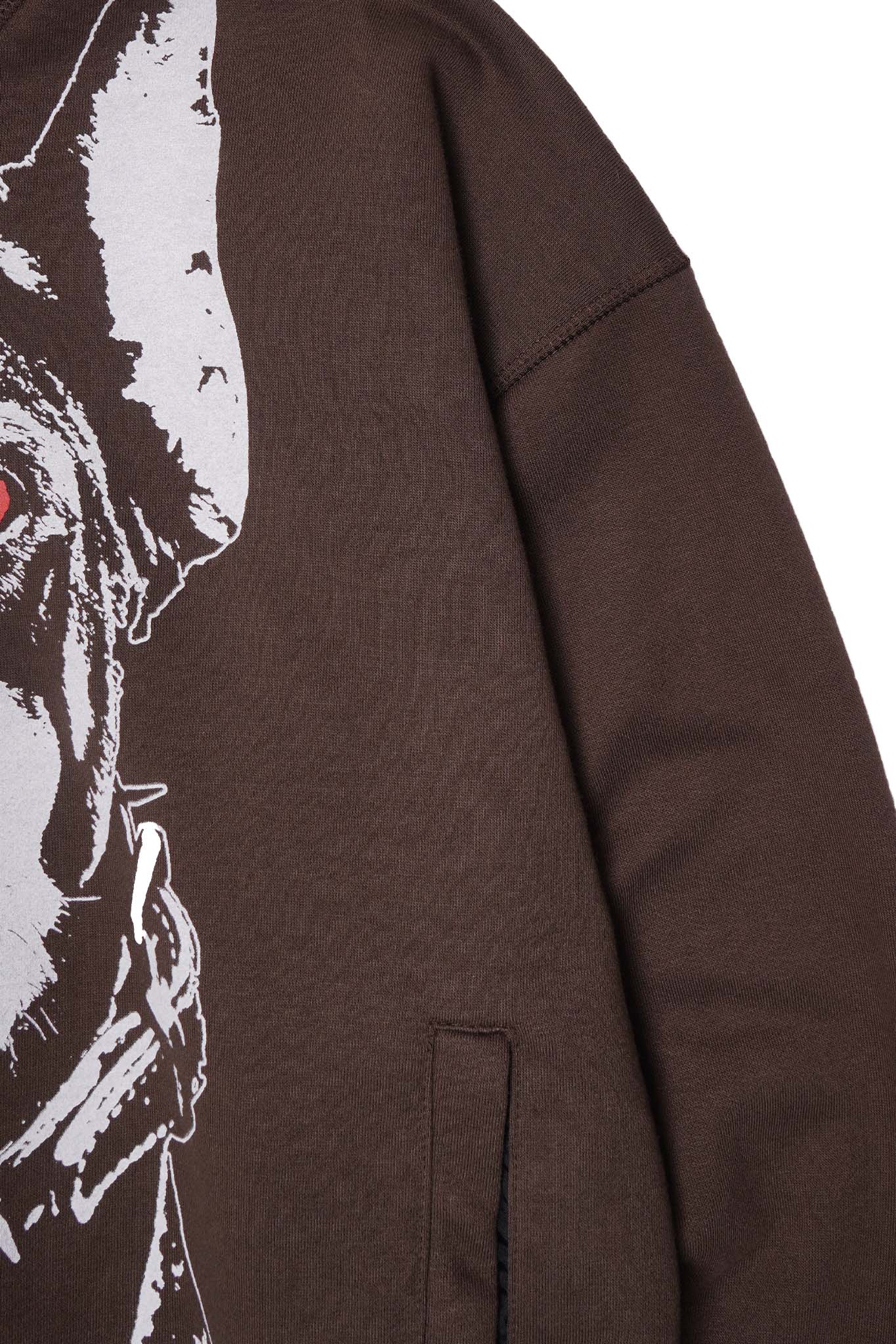 HELL HOUND HOODIE IN WOOD