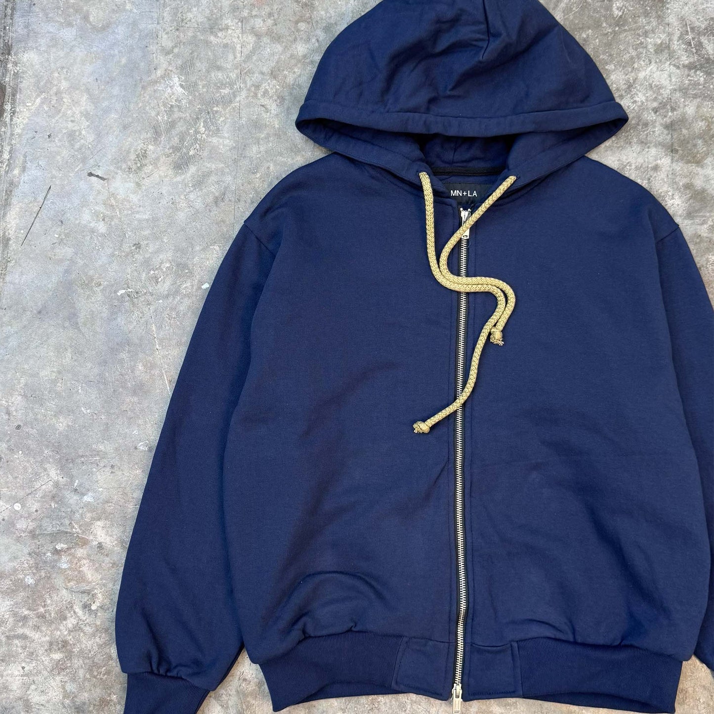 CLASSIC ZIP HOODIE IN NAVY