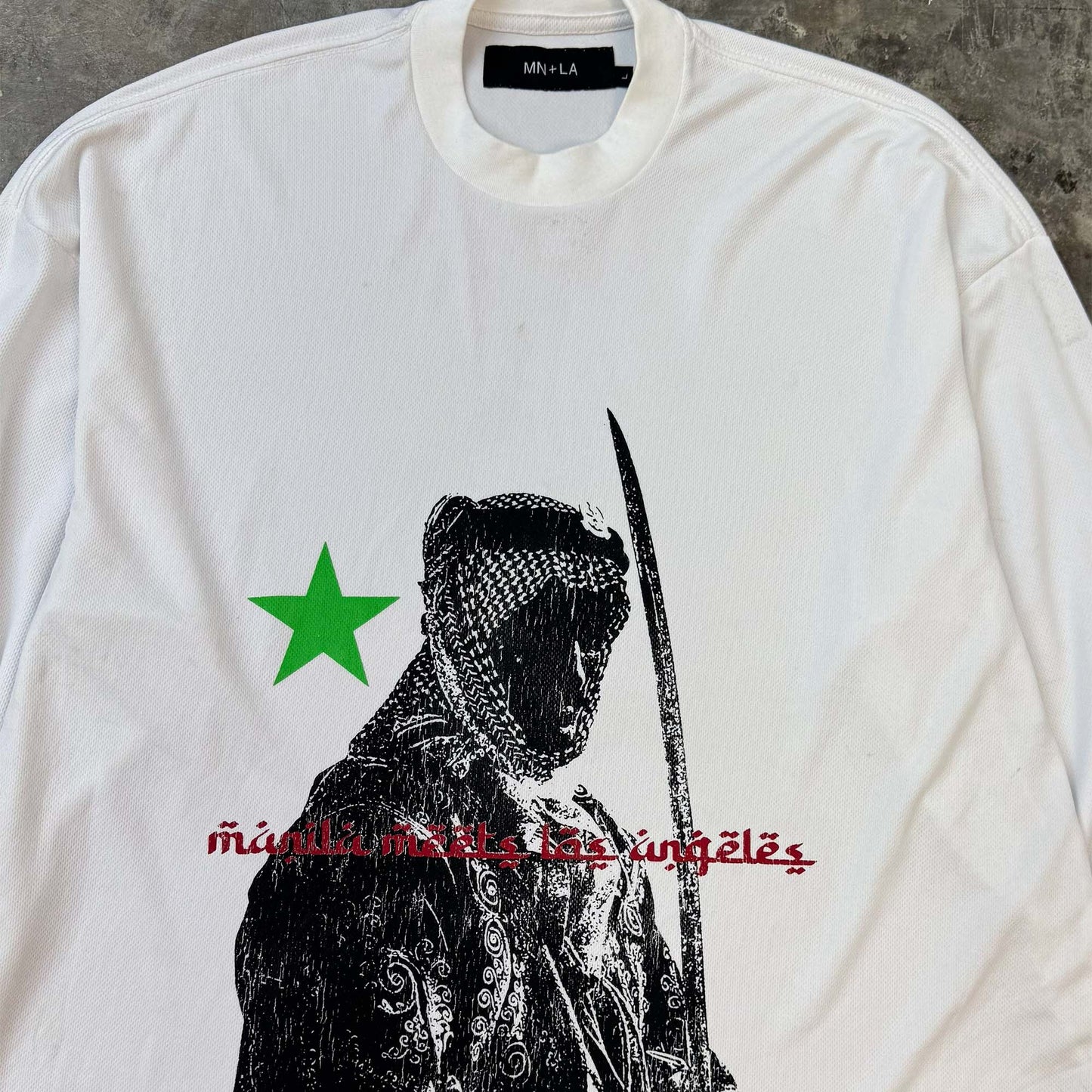 "DESERT PHANTOM" LONGSLEEVE TEE V2 IN WHITE