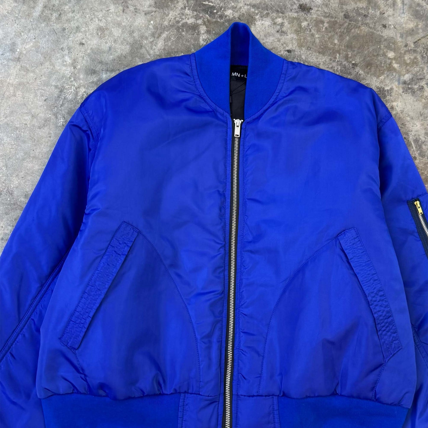 STEALTH BOMBER JACKET IN AZURITE