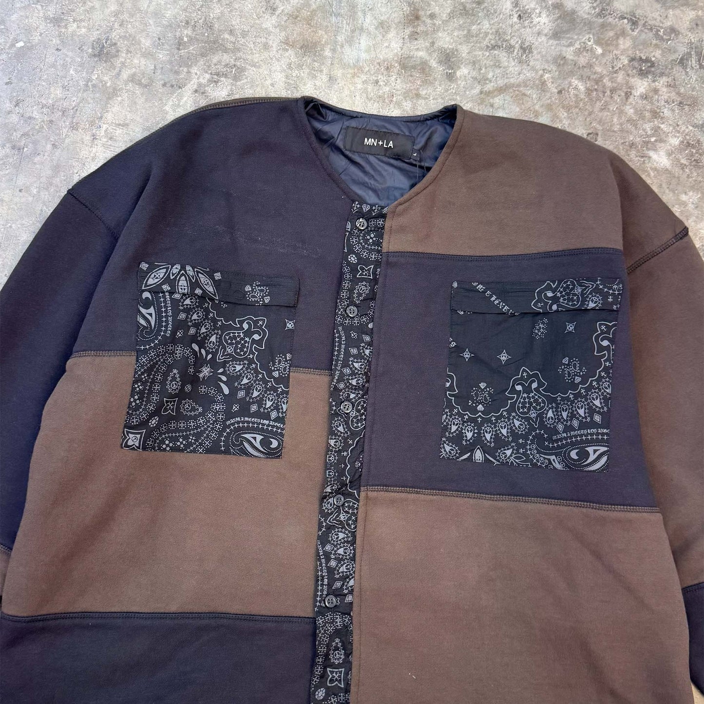 NEEDLEWORK CARDIGAN IN MIDNIGHT PAISLEY