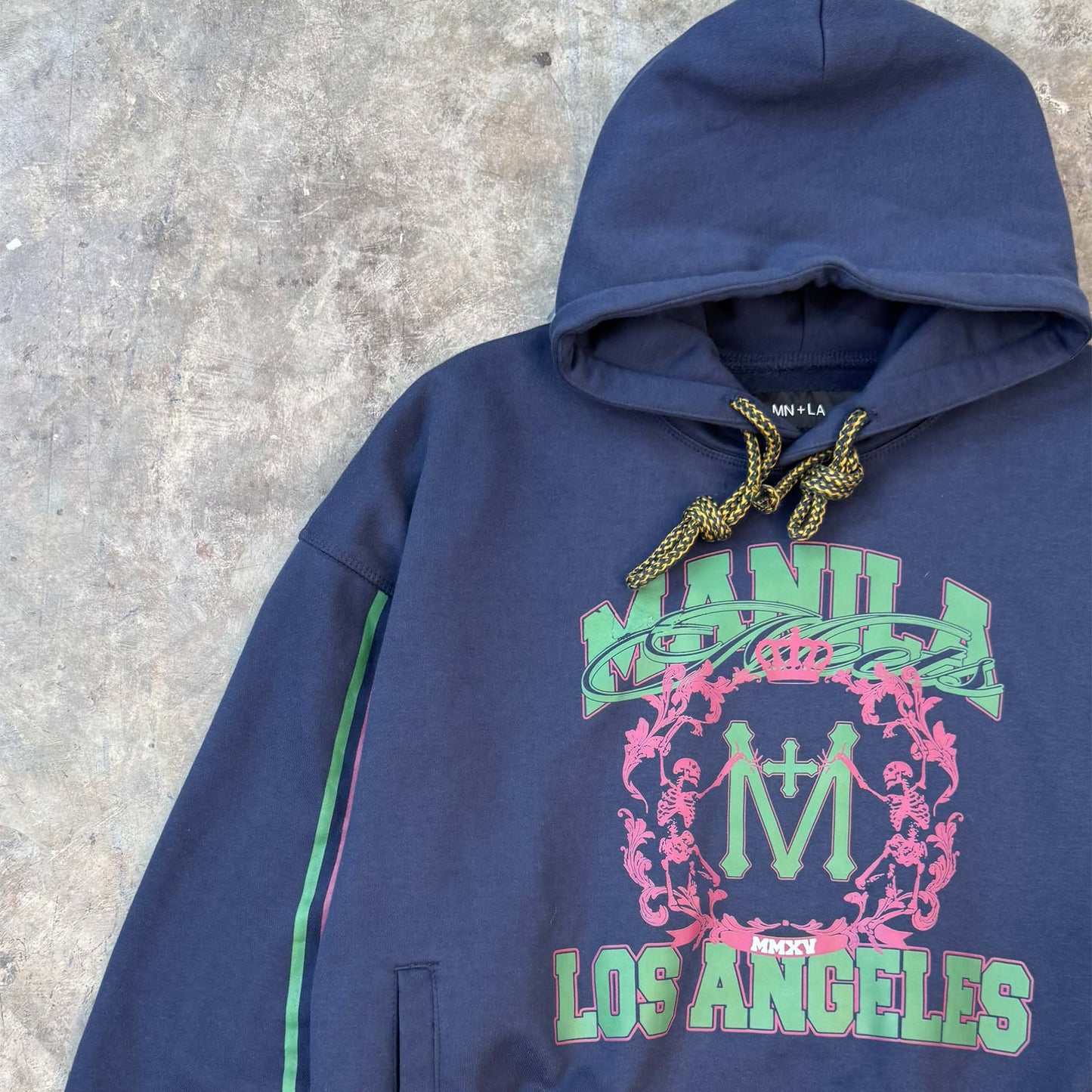 "FAST LANE" HOODIE IN NAVY