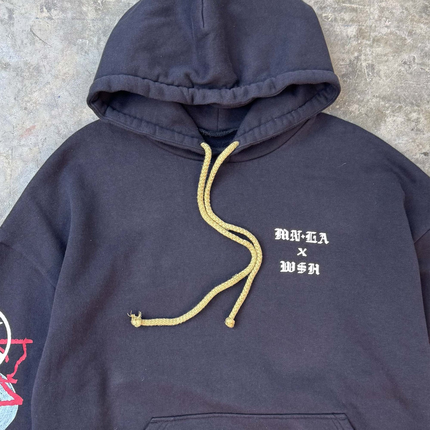 "GLITCH" HOODIE IN ANTHRACITE BY WSH X MN+LA™