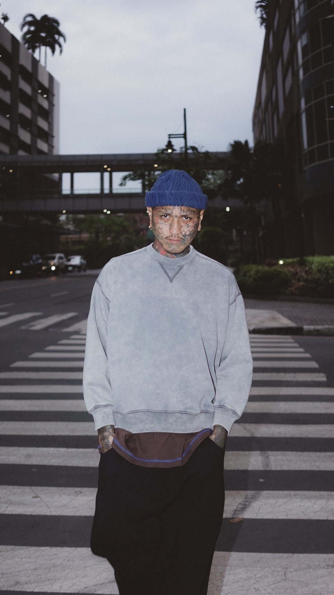 HAND KNIT FISHERMAN BEANIE (IMPERIAL BLUE)