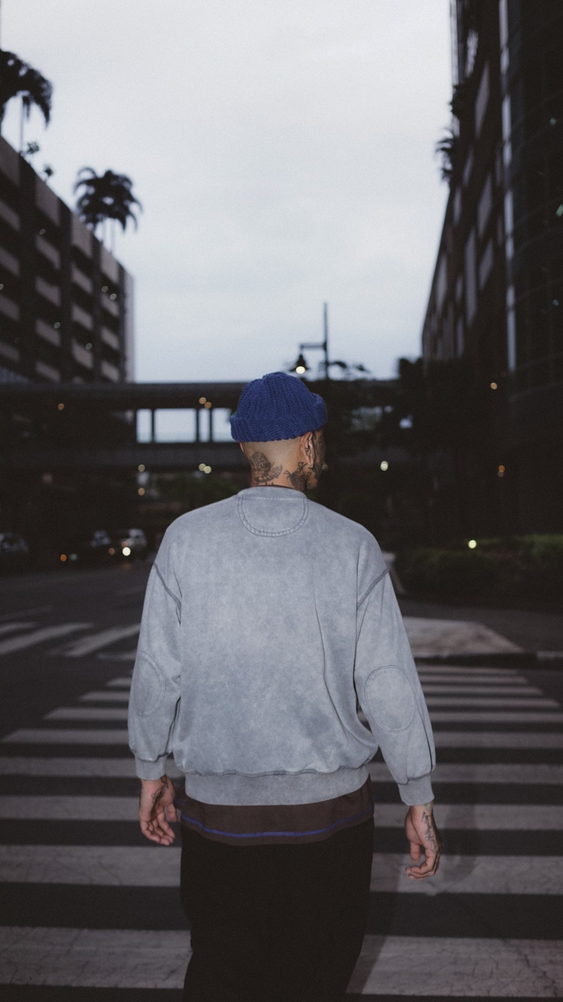 HAND KNIT FISHERMAN BEANIE (IMPERIAL BLUE)