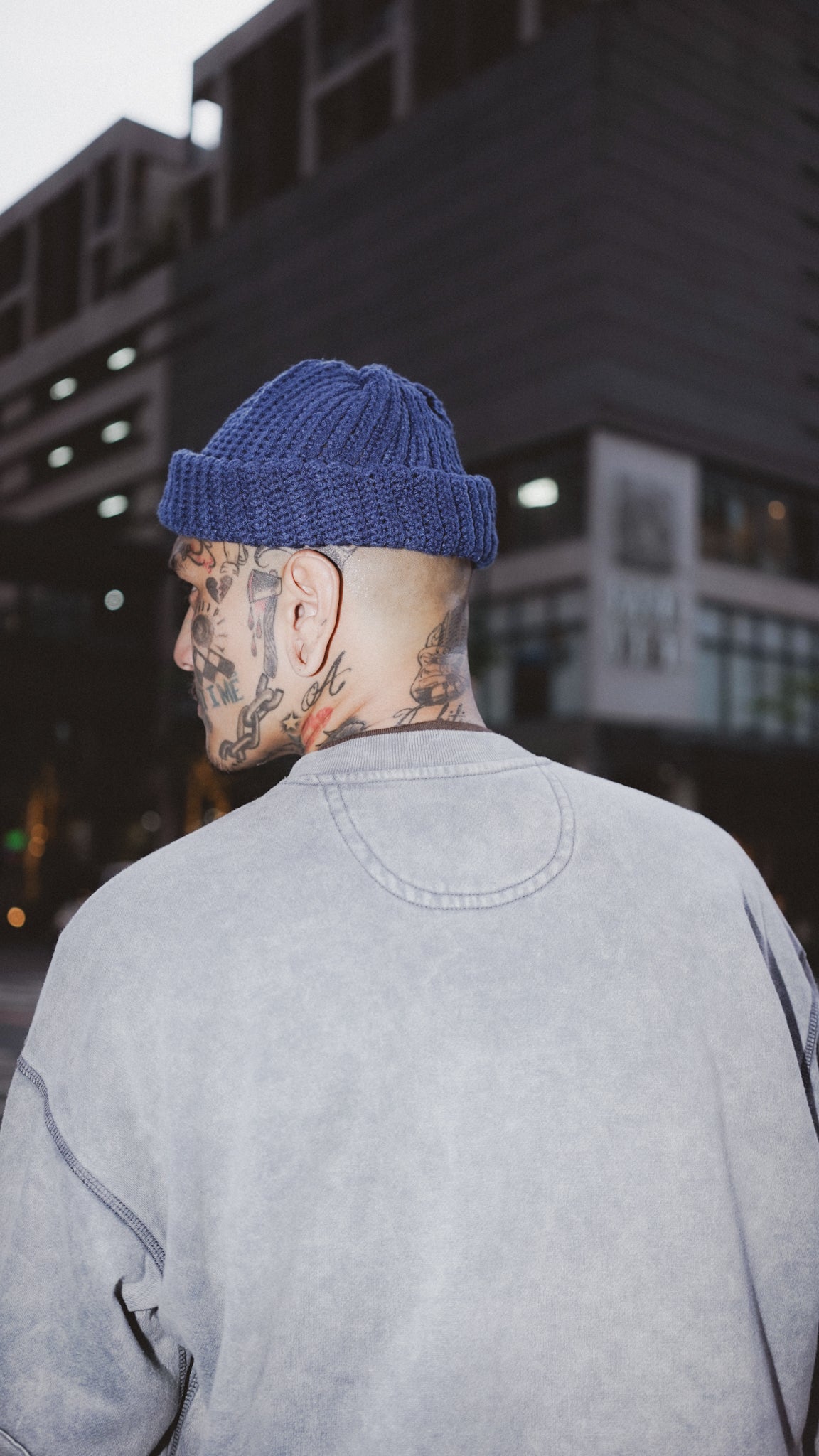 HAND KNIT FISHERMAN BEANIE (IMPERIAL BLUE)