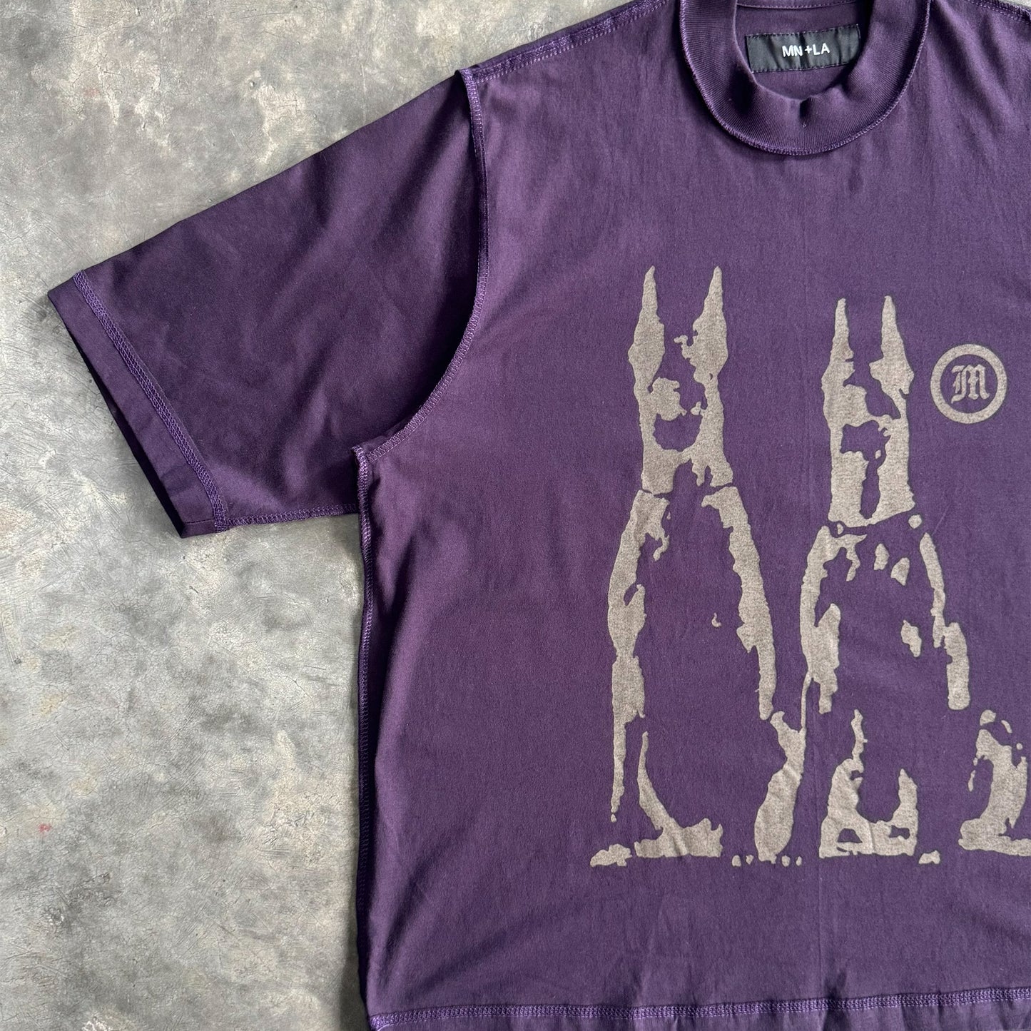 "HELL HOUNDS" TEE IN SHADOW PURPLE