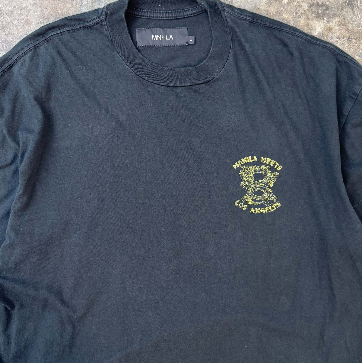 NAUGHTY N' NICE "DRAGON'S LUCK" TEE IN GOLDEN DRAGON