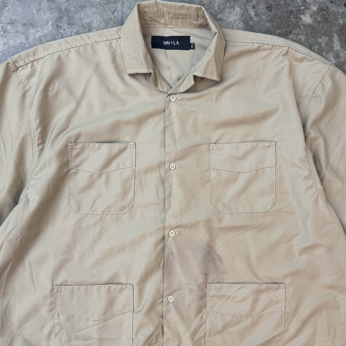 4 POCKET CUBAN SHIRT IN TAN