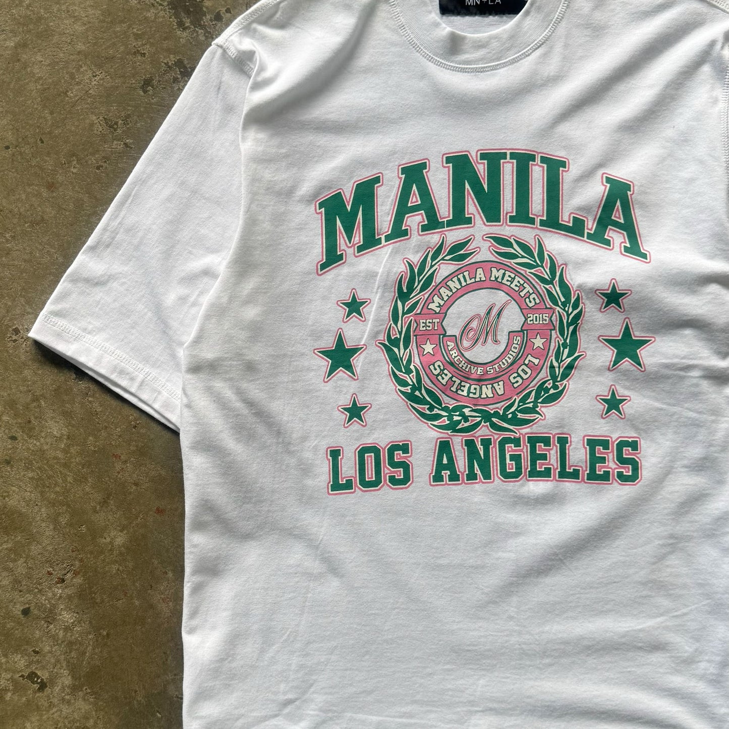 MN+LA™ ARCHIVE STUDIOS TEE IN WHITE