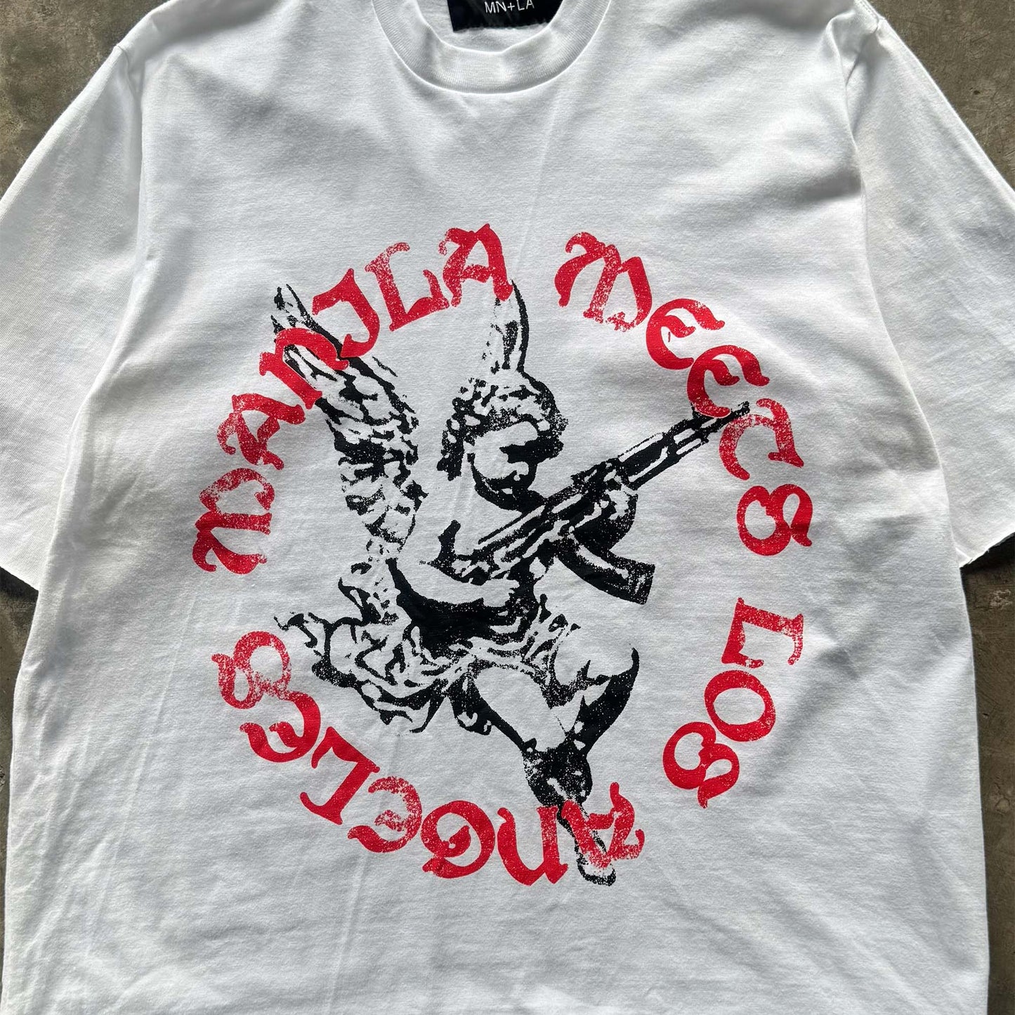 "WAR ANGEL" TEE IN WHITE