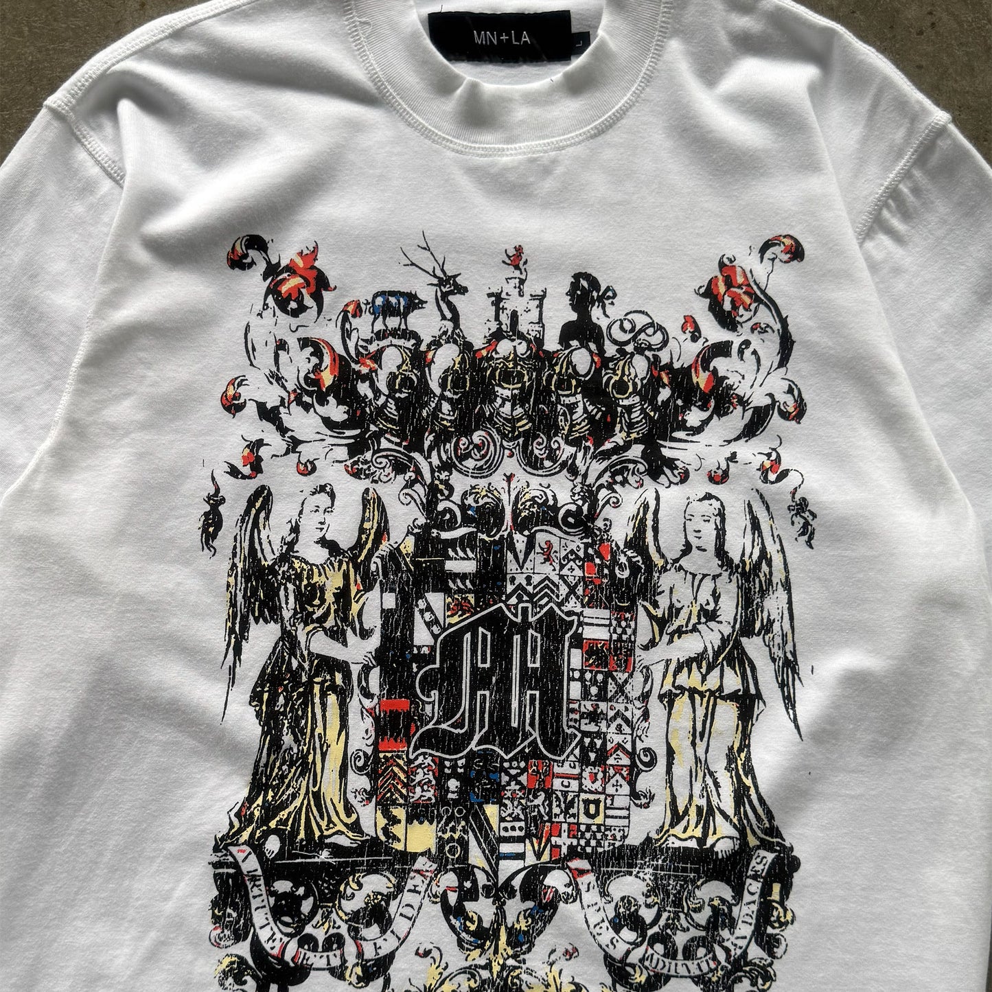 "M"$ DYNASTY" TEE IN WHITE