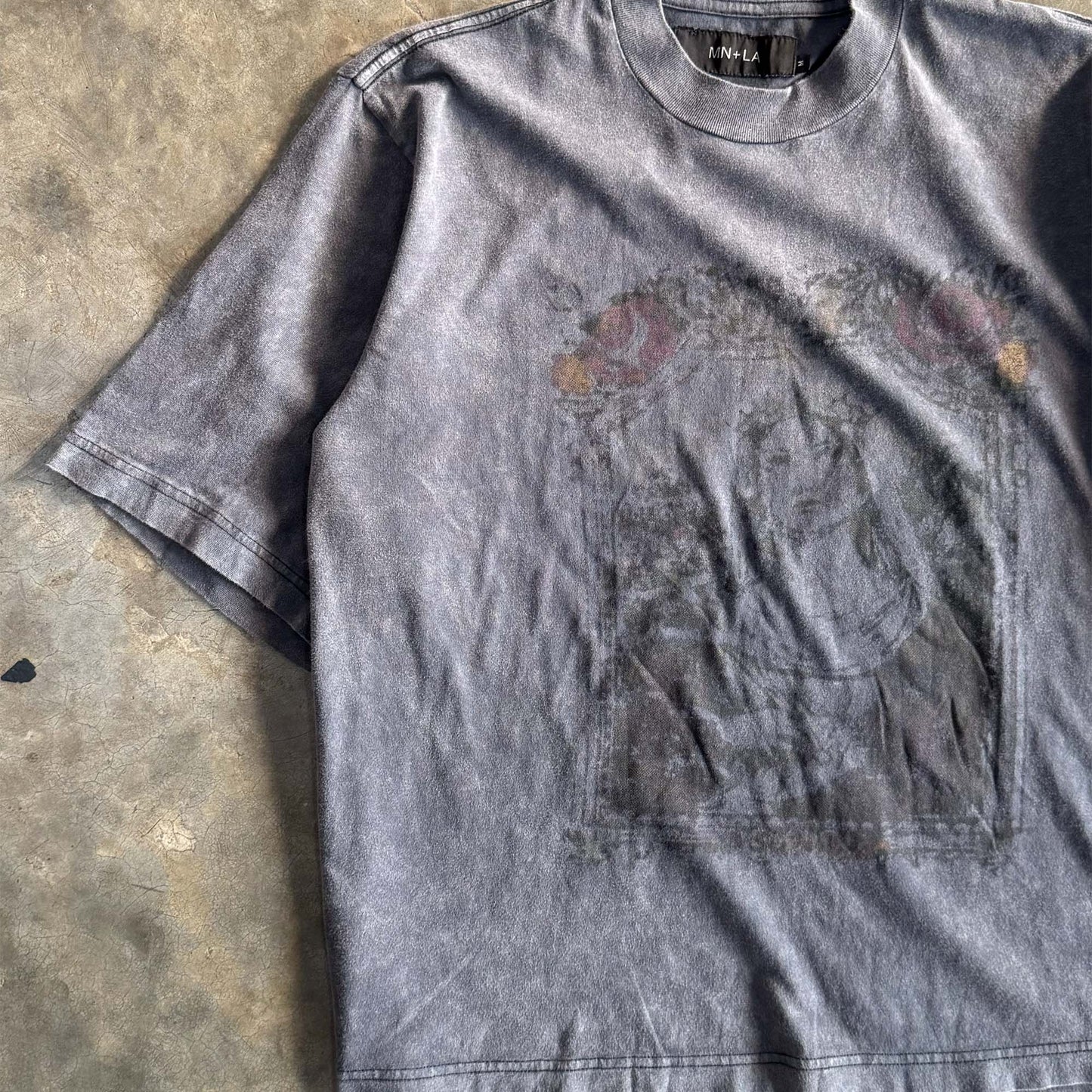 “IMMACULATE” TEE IN SLATE