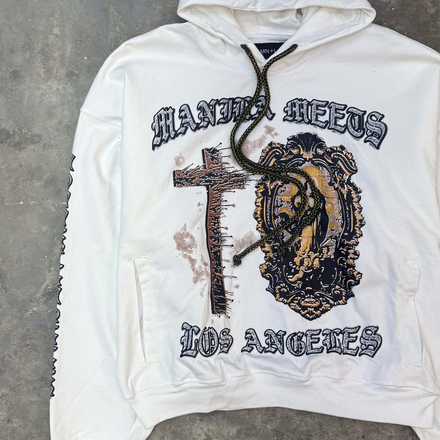"DIVINE MERCY" HOODIE IN WHITE