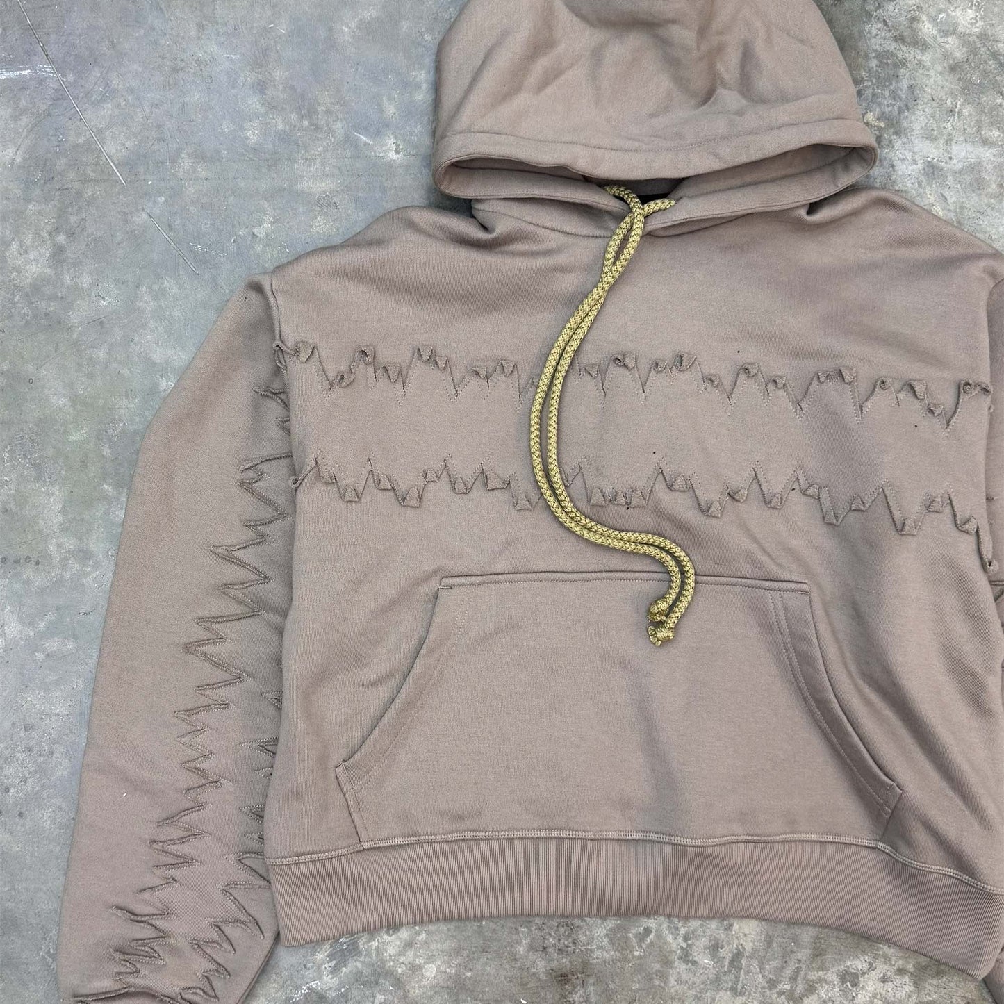 JURASSIC HOODIE IN TAN
