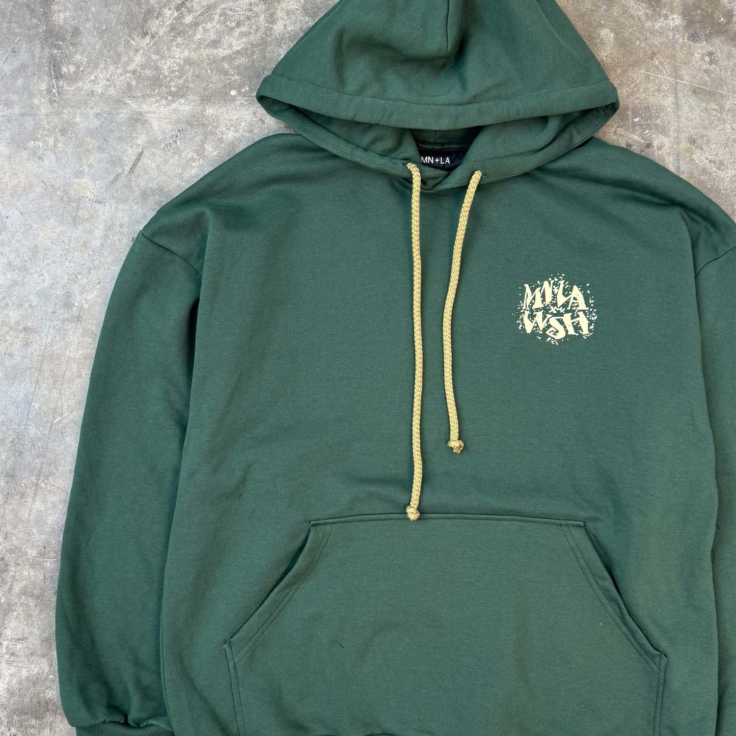 "Qi" HOODIE IN HUNTER GREEN BY WSH X MN+LA™