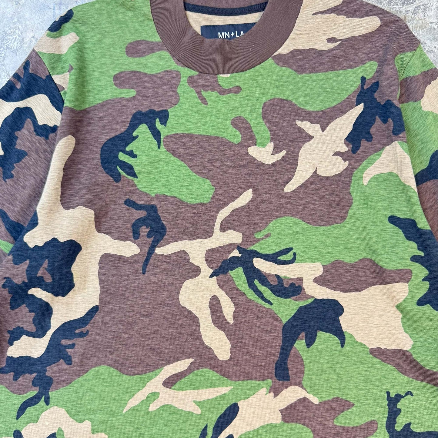 MOCK NECK TEE V3 IN FOREST CAMO