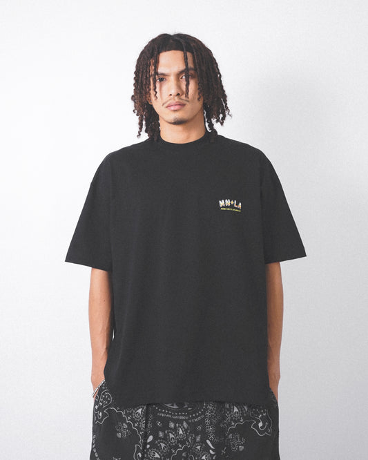 "GOLDEN COAST" TEE IN ANTHRACITE