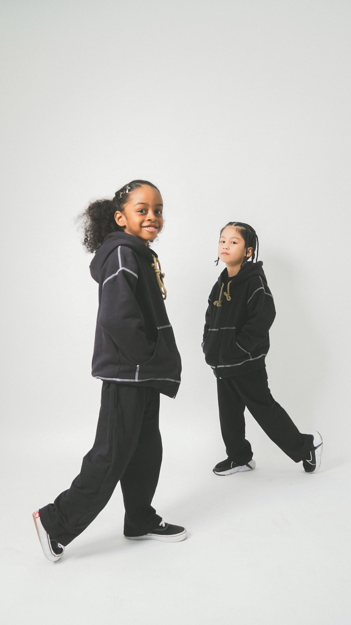 LITTLE HUMAN™ ZIP HOODIE IN ANTHRACITE