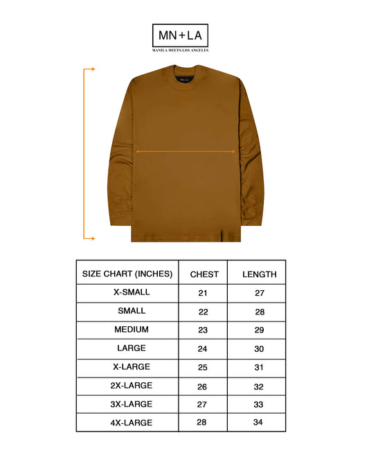 LONGSLEEVE TEE IN RUST