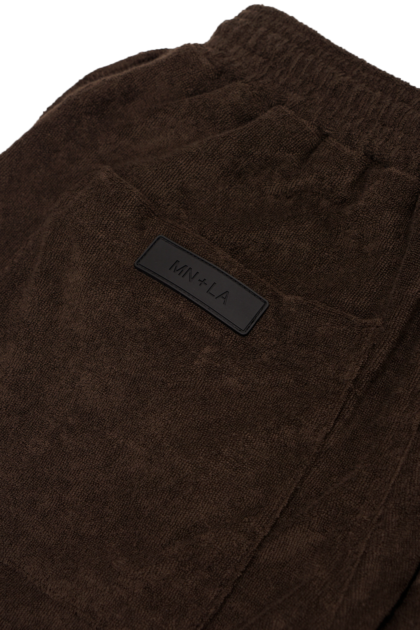 WOOD TOWEL TERRY RAW FINISH LOUNGE PANTS