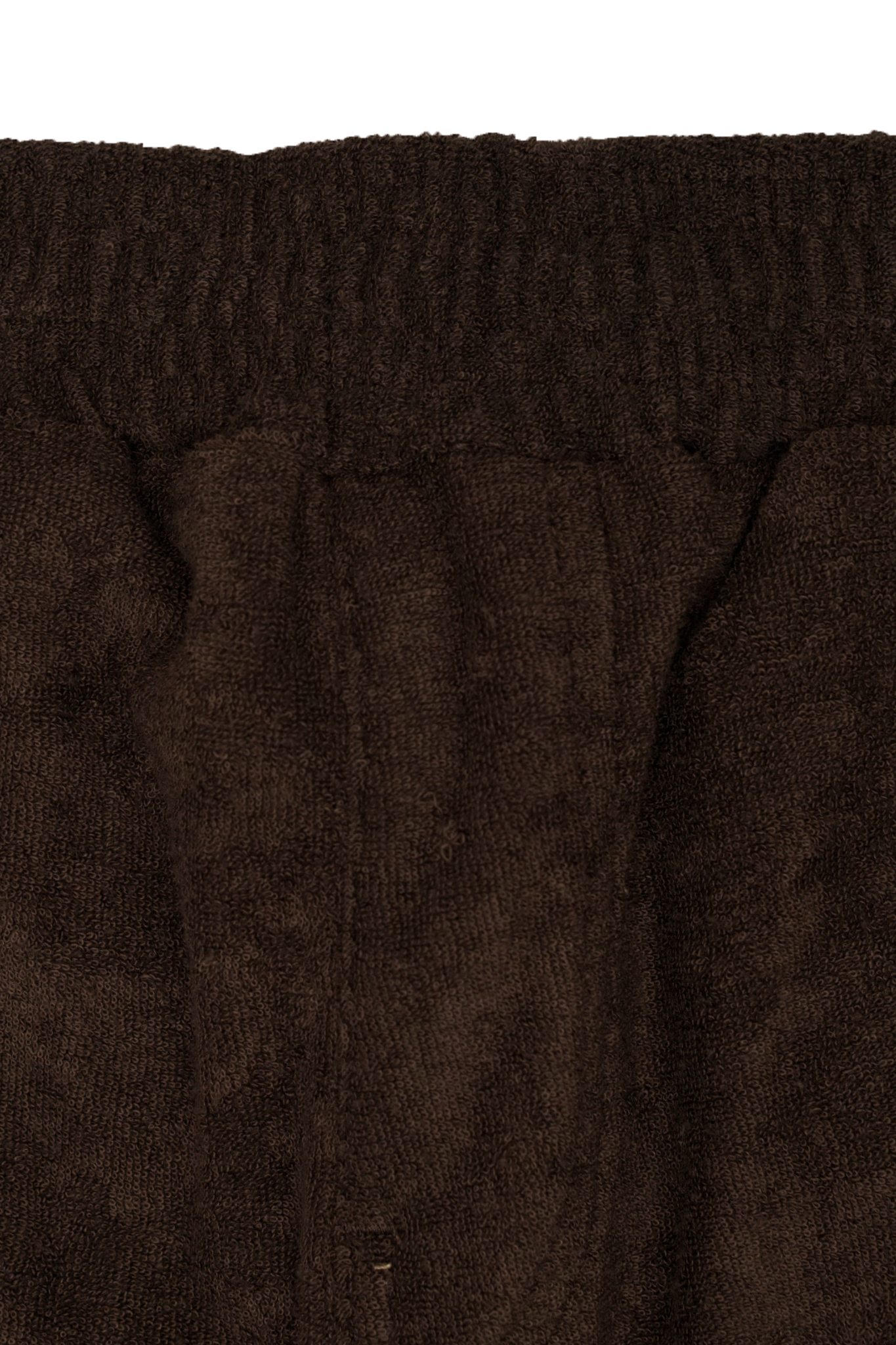 WOOD TOWEL TERRY RAW FINISH LOUNGE PANTS