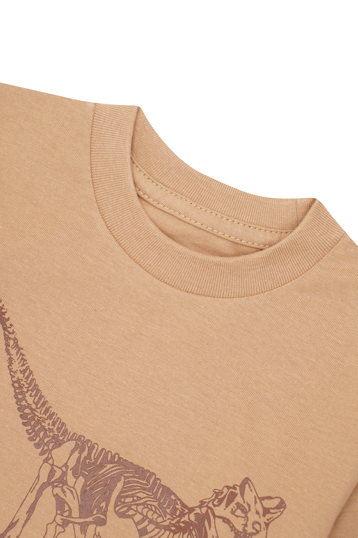 "DILOPHOSAURUS" LITTLE HUMAN™ TEE IN WHEAT