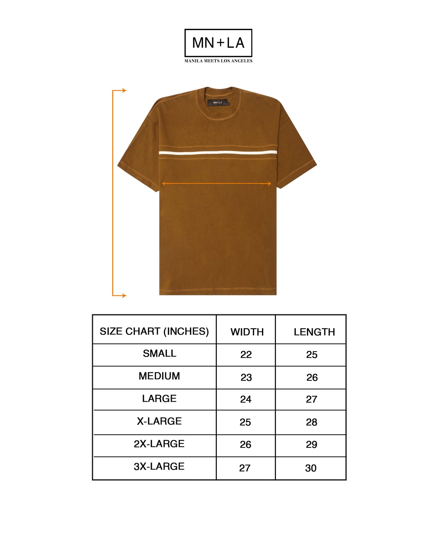 TRACK TEE IN RUST