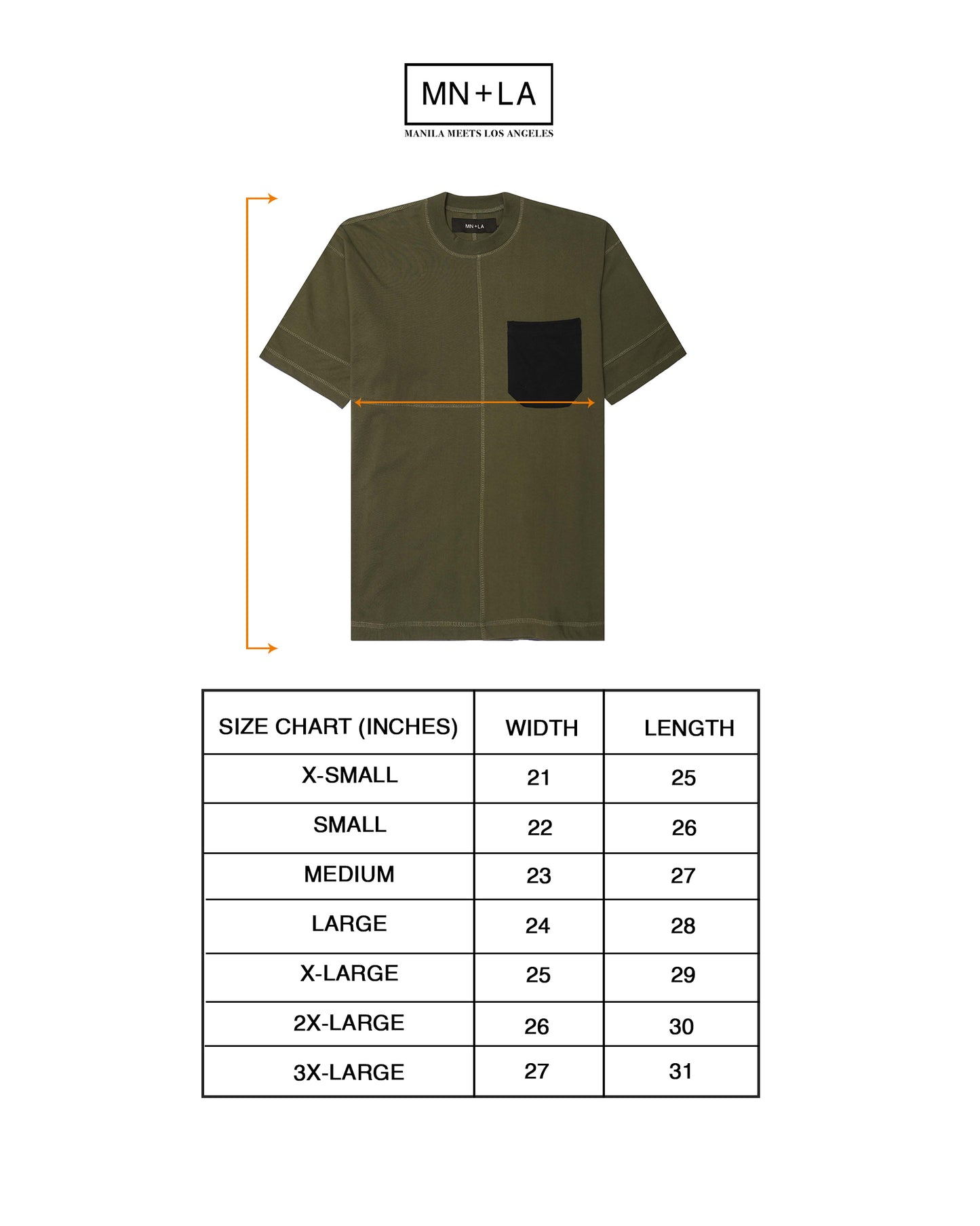 FORGED POCKET TEE IN OLIVE