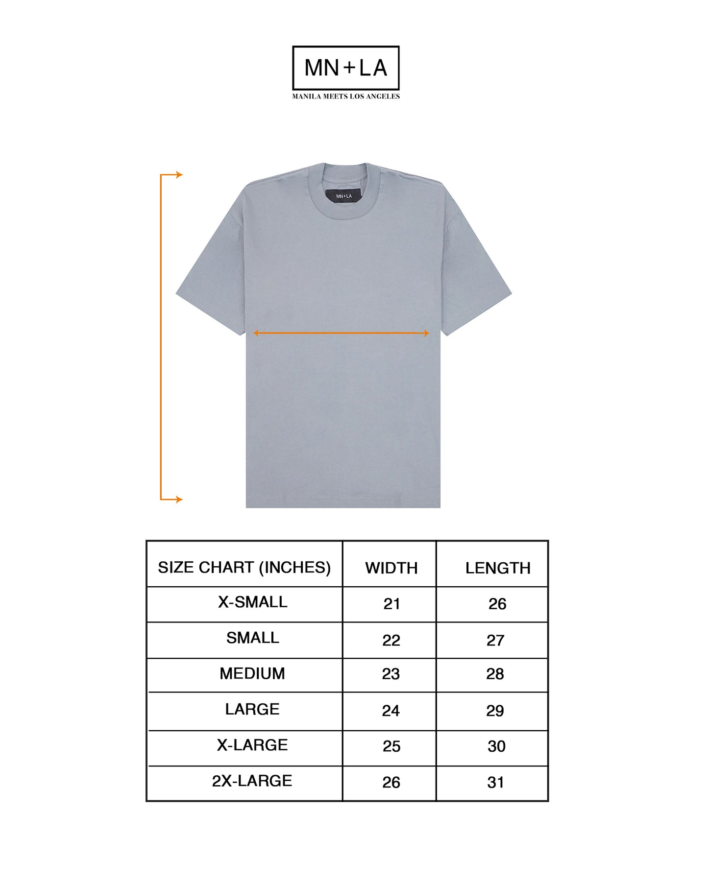 BOX TEE IN GLACIER