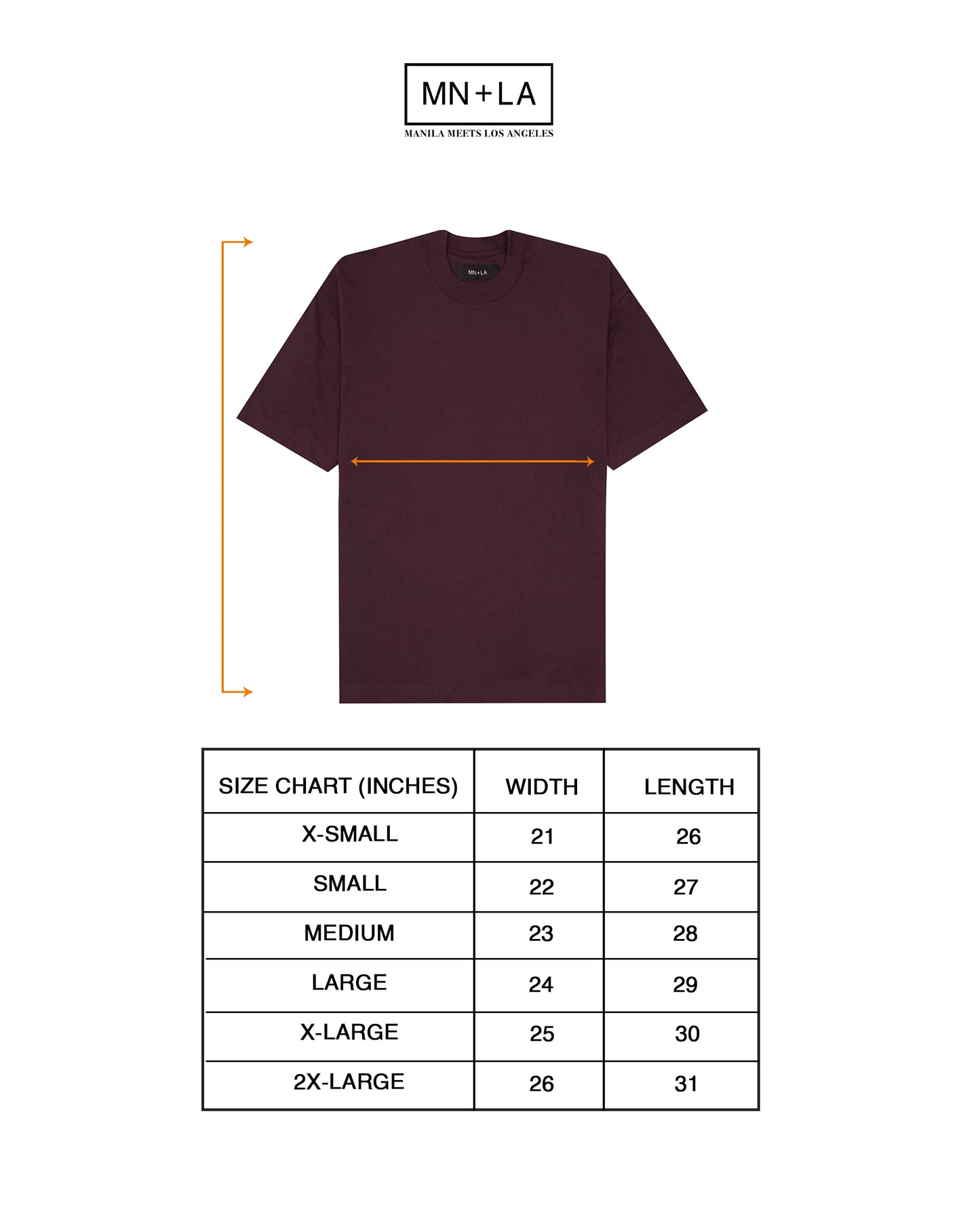 BOX TEE IN WINE