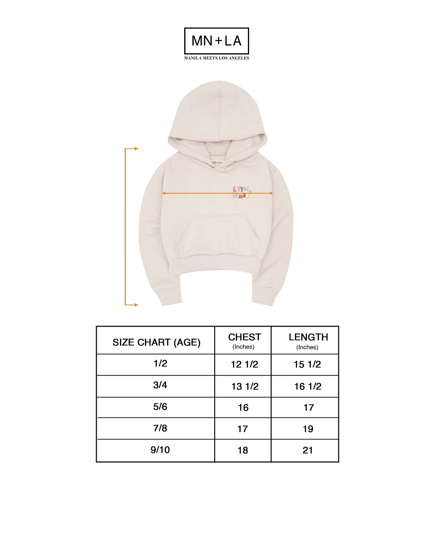 "CRAYONS" LITTLE HUMAN™ HOODIE IN OAT