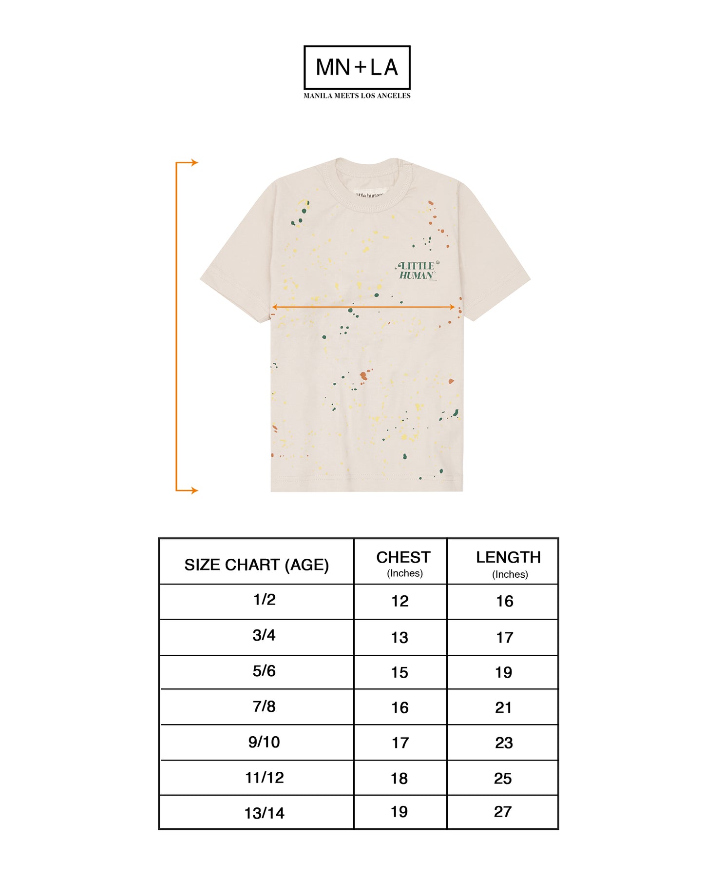 "PAINT SPLAT" LITTLE HUMAN™ TEE IN OAT