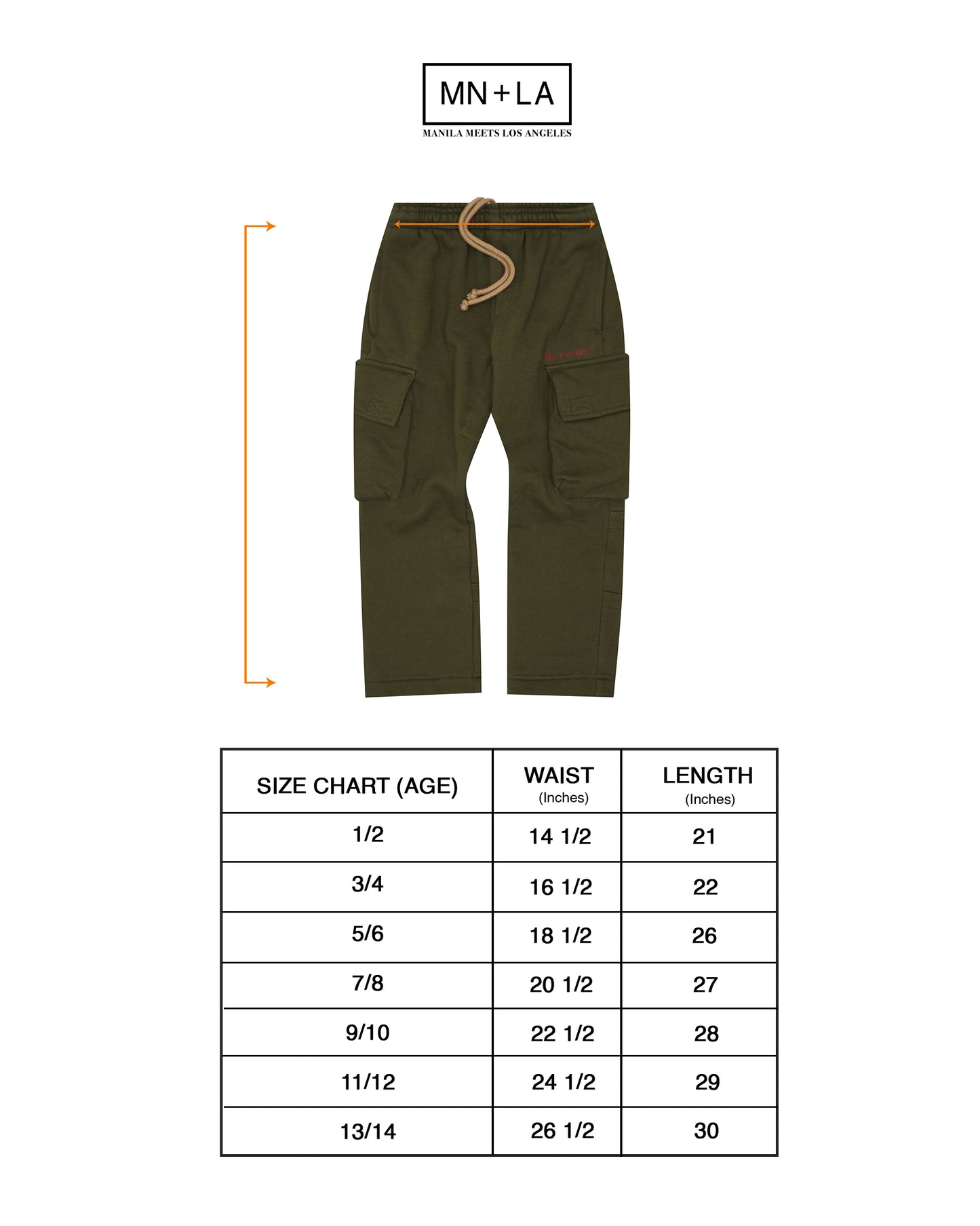 LITTLE HUMAN™ CARGO LOUNGE PANTS IN OLIVE