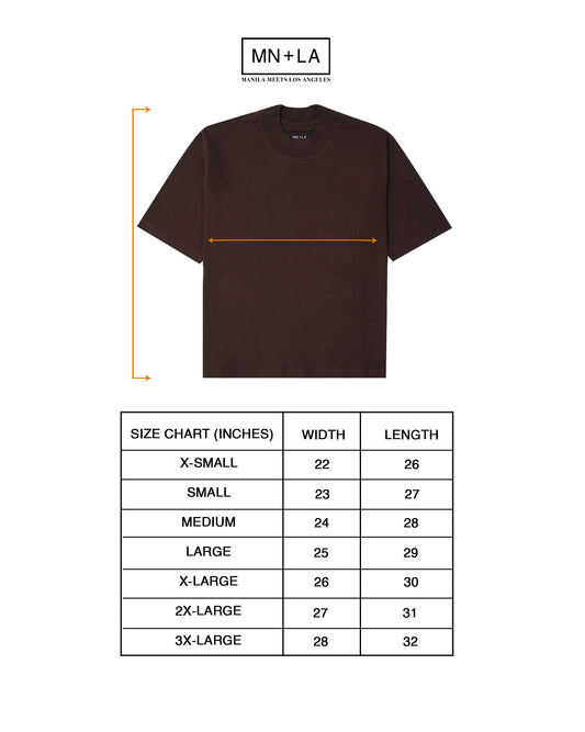 MOCK NECK TEE IN RUST
