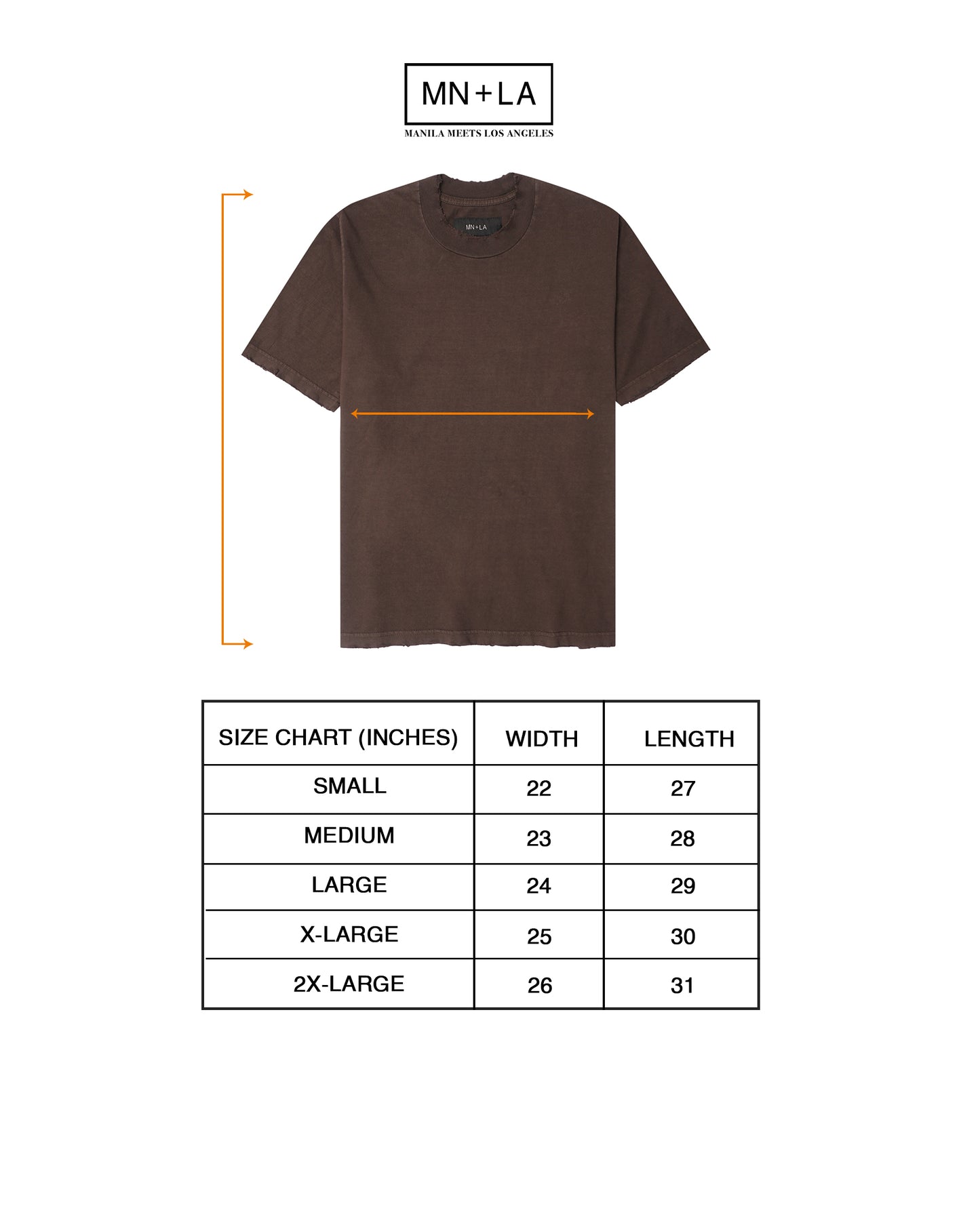 OVERSIZED TEE IN BURNT COPPER