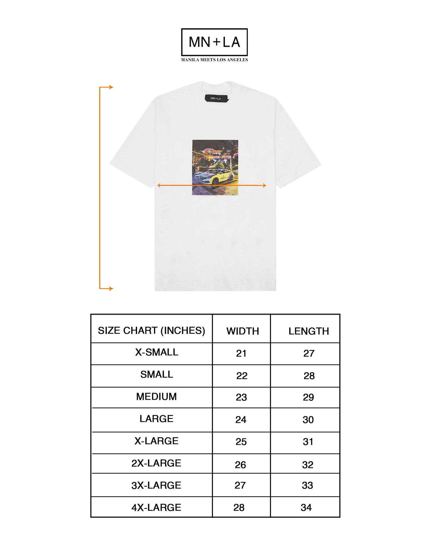 "POLIS" TEE IN WHITE