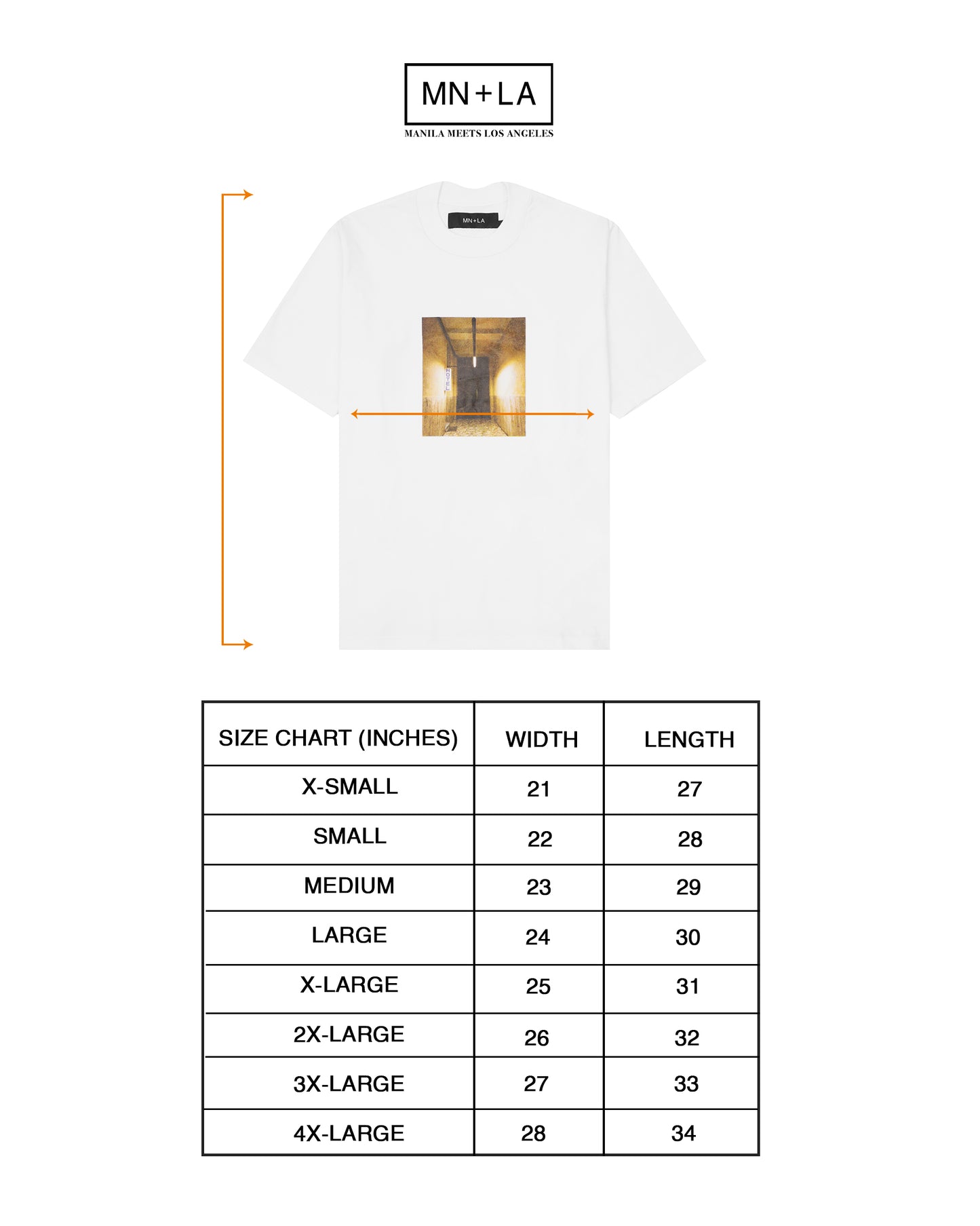 "GHOST HOTEL" TEE IN WHITE