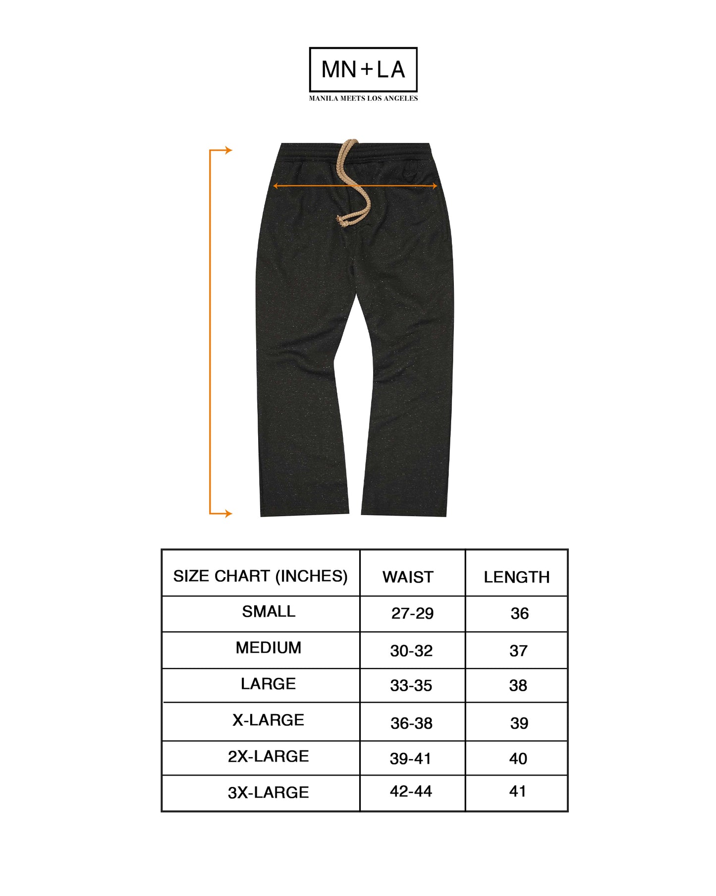 BOOTCUT PANTS IN COSMOS BLACK