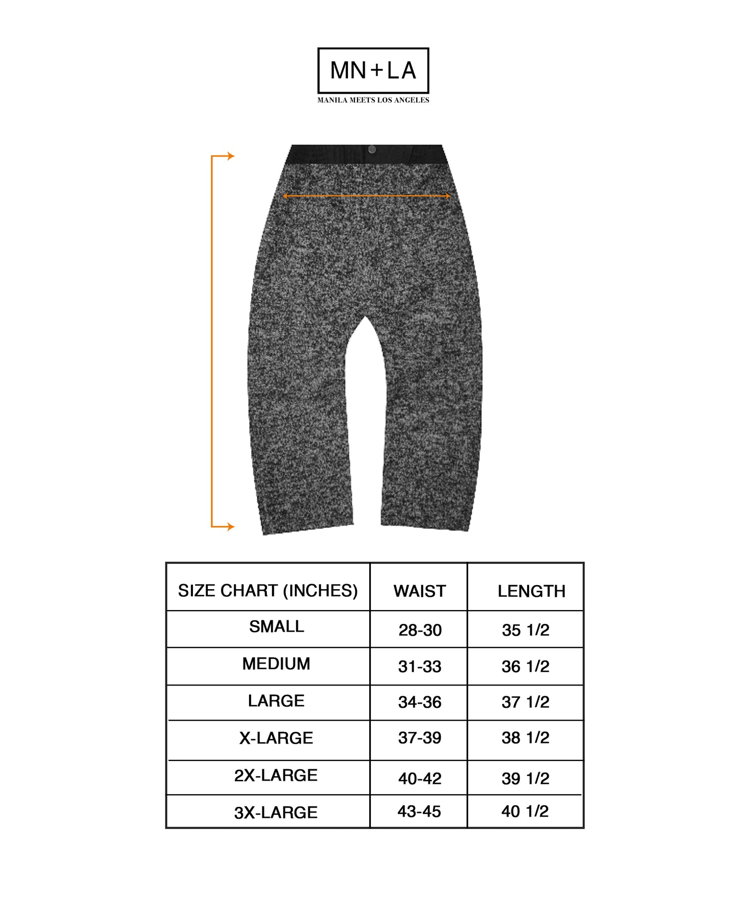 ULTRA WIDE PANTS IN WHITE NOISE