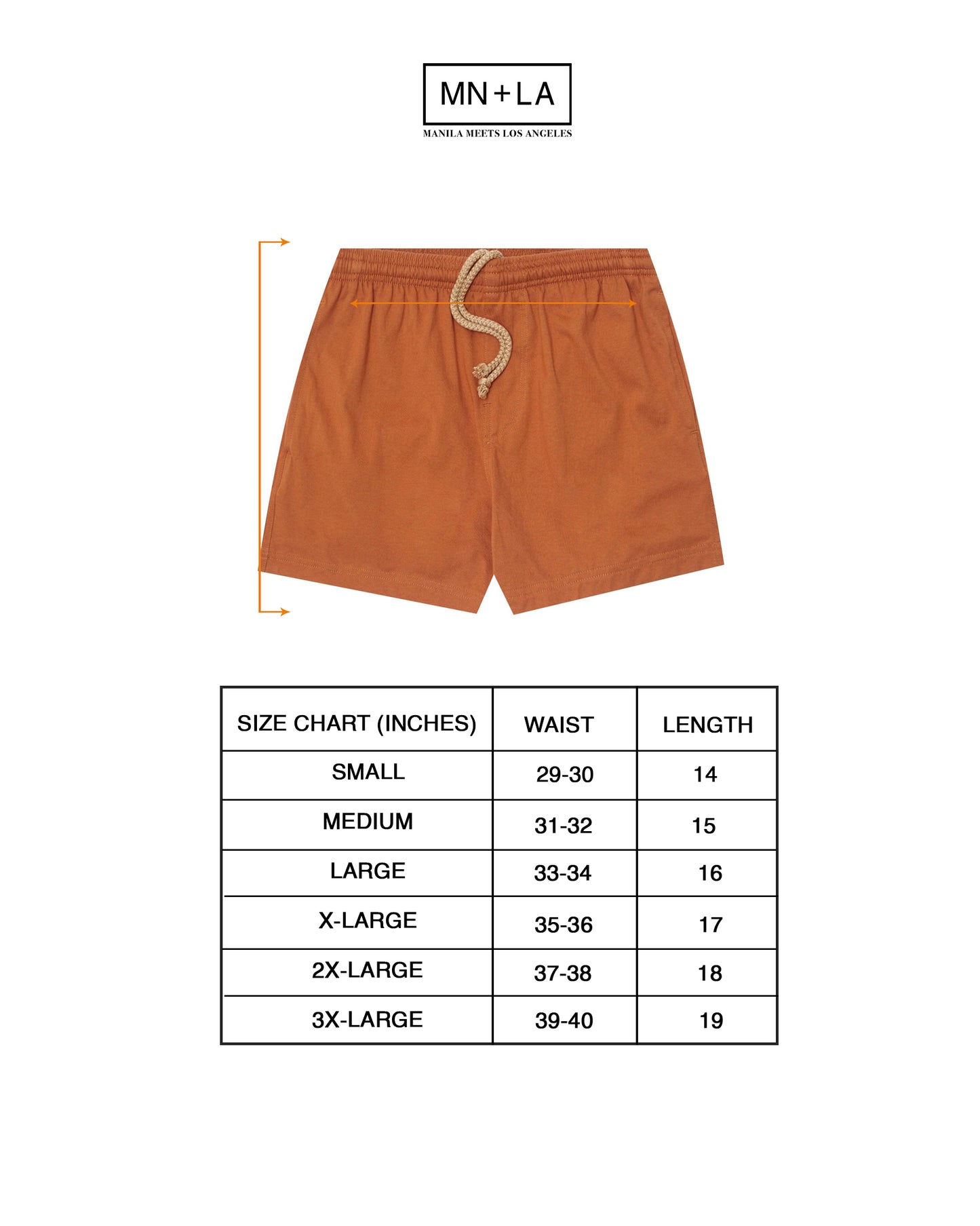 HOUSE SHORTS IN TANGERINE
