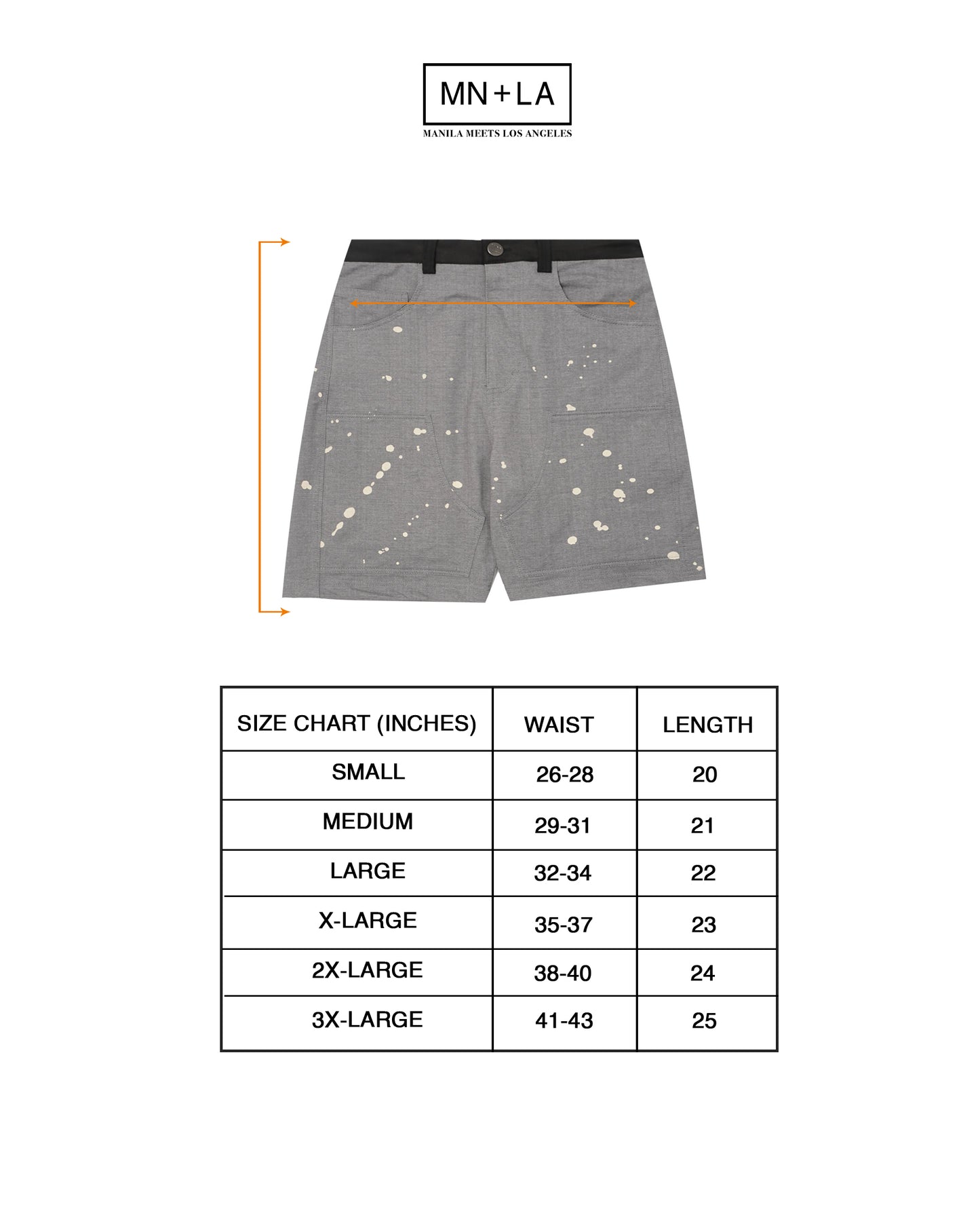 "MN+LA™ MMXV" PHAT SHORT IN LAUREL