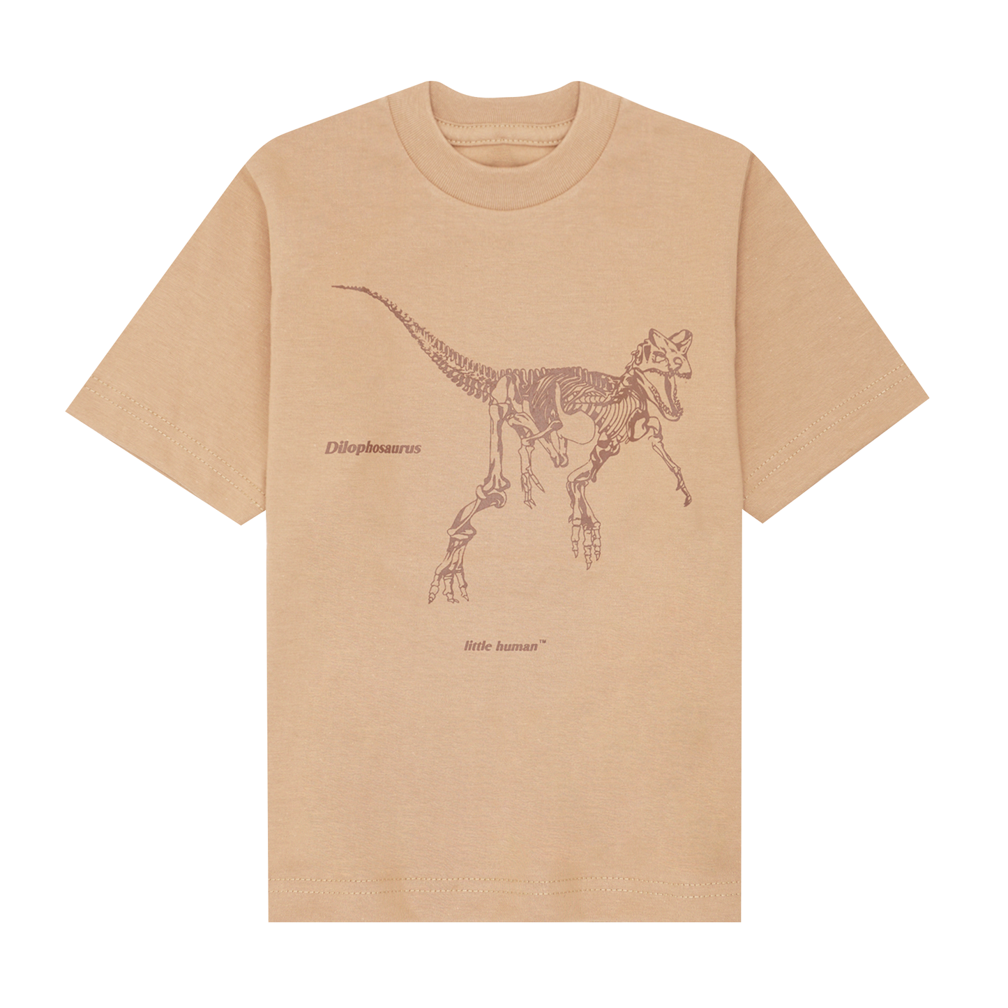 "DILOPHOSAURUS" LITTLE HUMAN™ TEE IN WHEAT