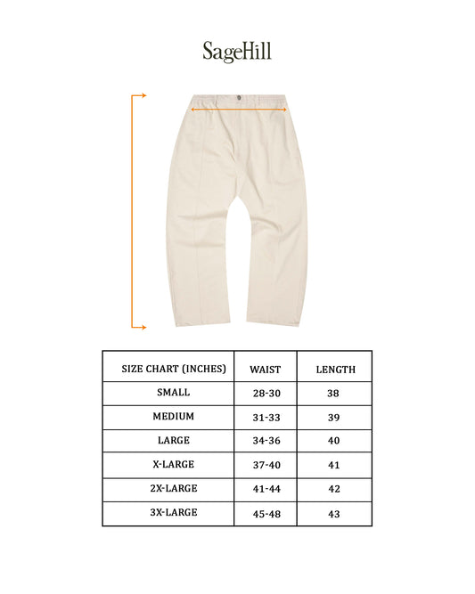 "HIROI" PANTS (003) IN MOONSTONE