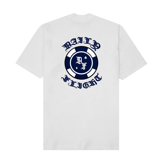 "CHIP" TEE IN WHITE